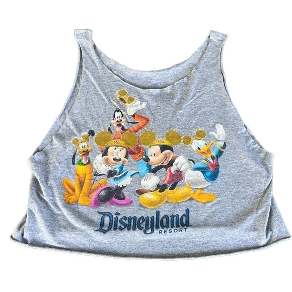 Disneyland Resort 50th Anniversary Upcycled T-Shirt Tank Med Mickey Minnie Goofy - Picture 4 of 8